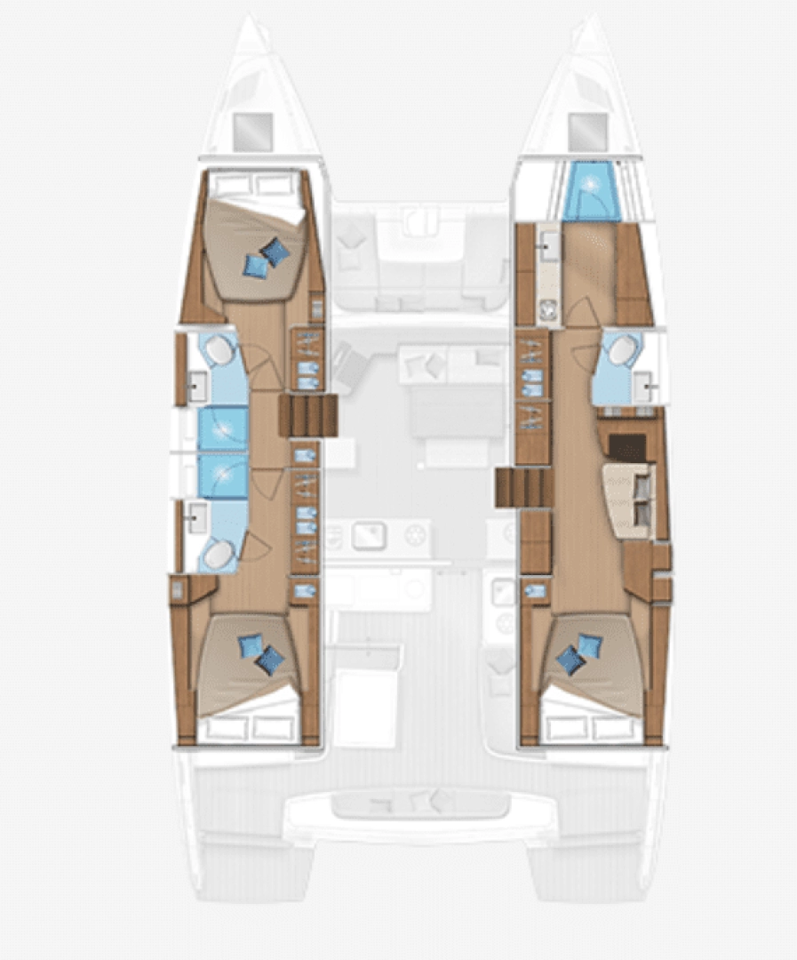 Wynajem Katamaran Lagoon z patentem 