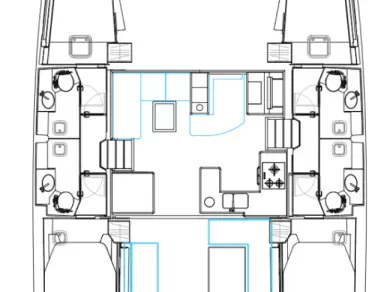 Wynajem Katamaran Nautitech z patentem 