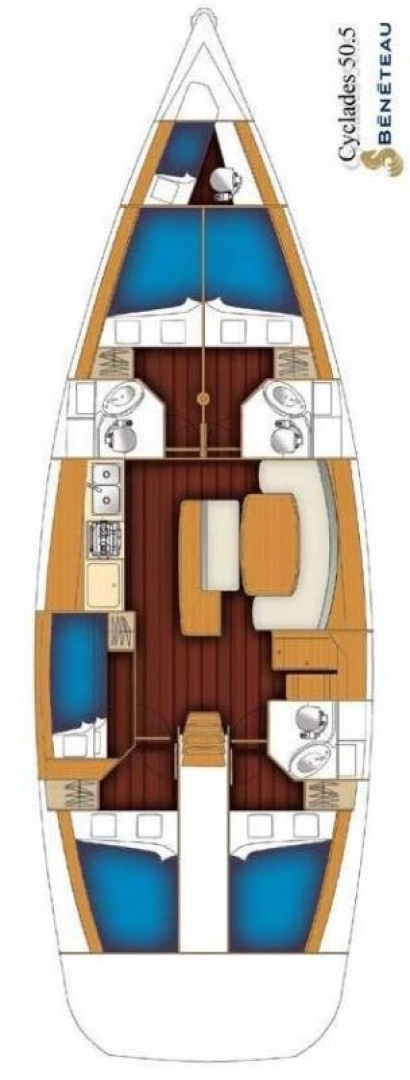 Wynajem łodzi Alimos tanio Cyclades 50.5