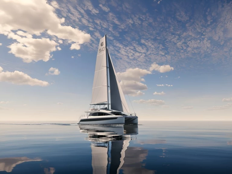 Wynajem Katamaran Aquila z patentem 