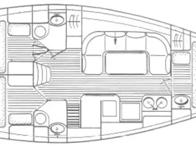 Wynajem Żaglowiec Jeanneau z patentem 