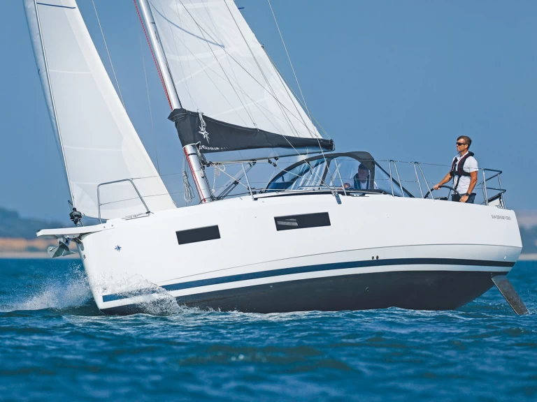 Jeanneau Sun Odyssey 350 między profesjonalistami a osobami prywatnymi w La Trinité-sur-Mer
