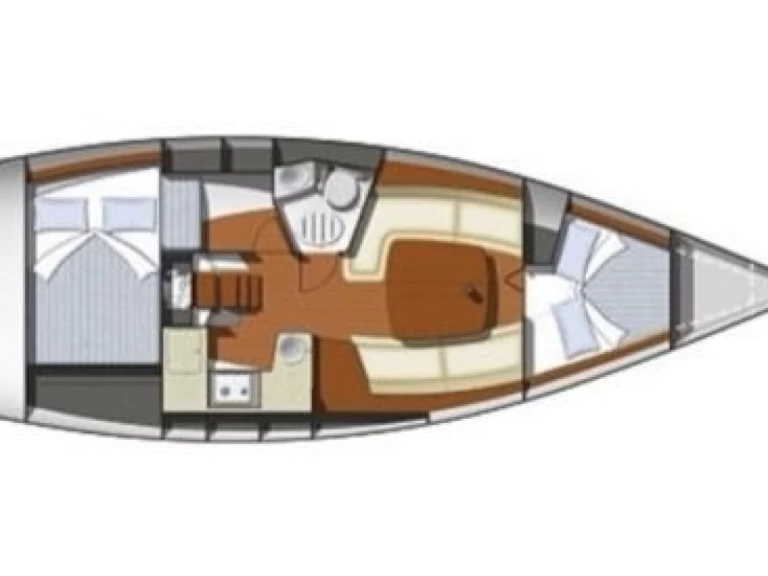 Wynajem Żaglowiec Jeanneau z patentem 