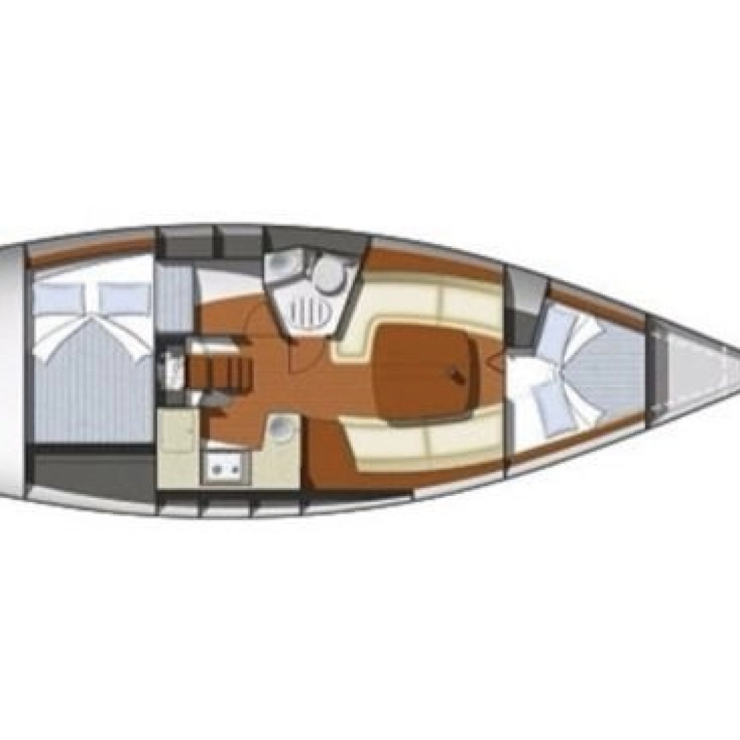 Wynajem Żaglowiec Jeanneau z patentem 