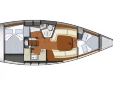 Wynajem Żaglowiec Jeanneau z patentem 