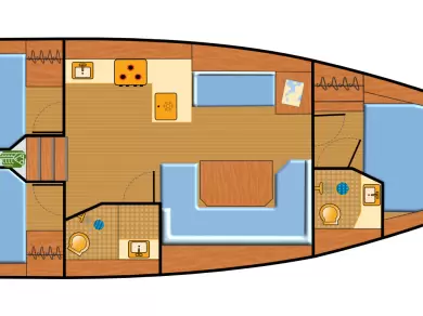 Wynajem łodzi Palma de Mallorca tanio Bavaria C42