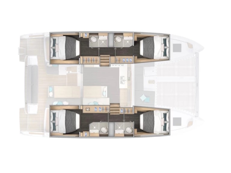 Wynajem Katamaran Lagoon z patentem 