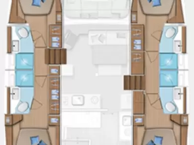 Wynajem Katamaran Lagoon z patentem 