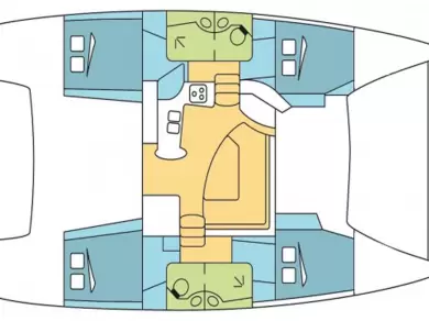 Wynajmij Fountaine Pajot Lipari 41 w Trogir