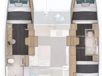 Wynajmij Lagoon Lagoon 38 - 3 + 2 cab. w Elliniko