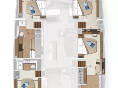 Wynajem Katamaran w Alimos - Lagoon Lagoon Sixty 5