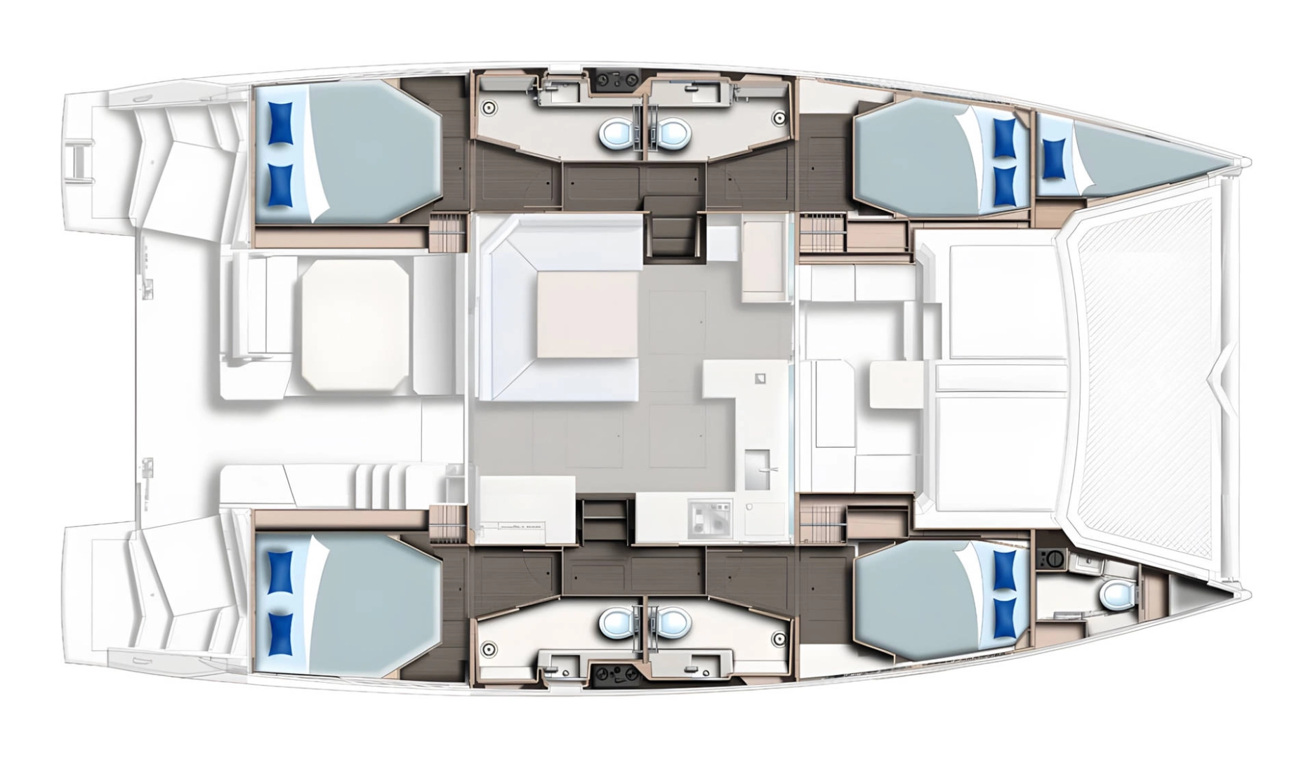 Wynajem Katamaran Leopard Catamarans / Robertson & Caine z patentem 