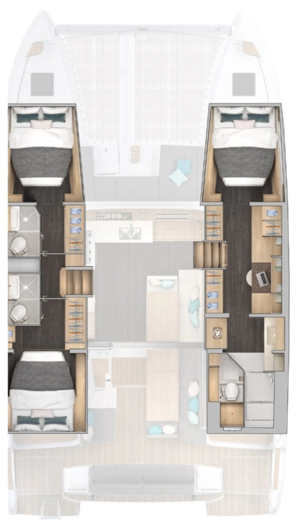 Wynajmij Katamaran z lub bez skippera Lagoon w Parham Town