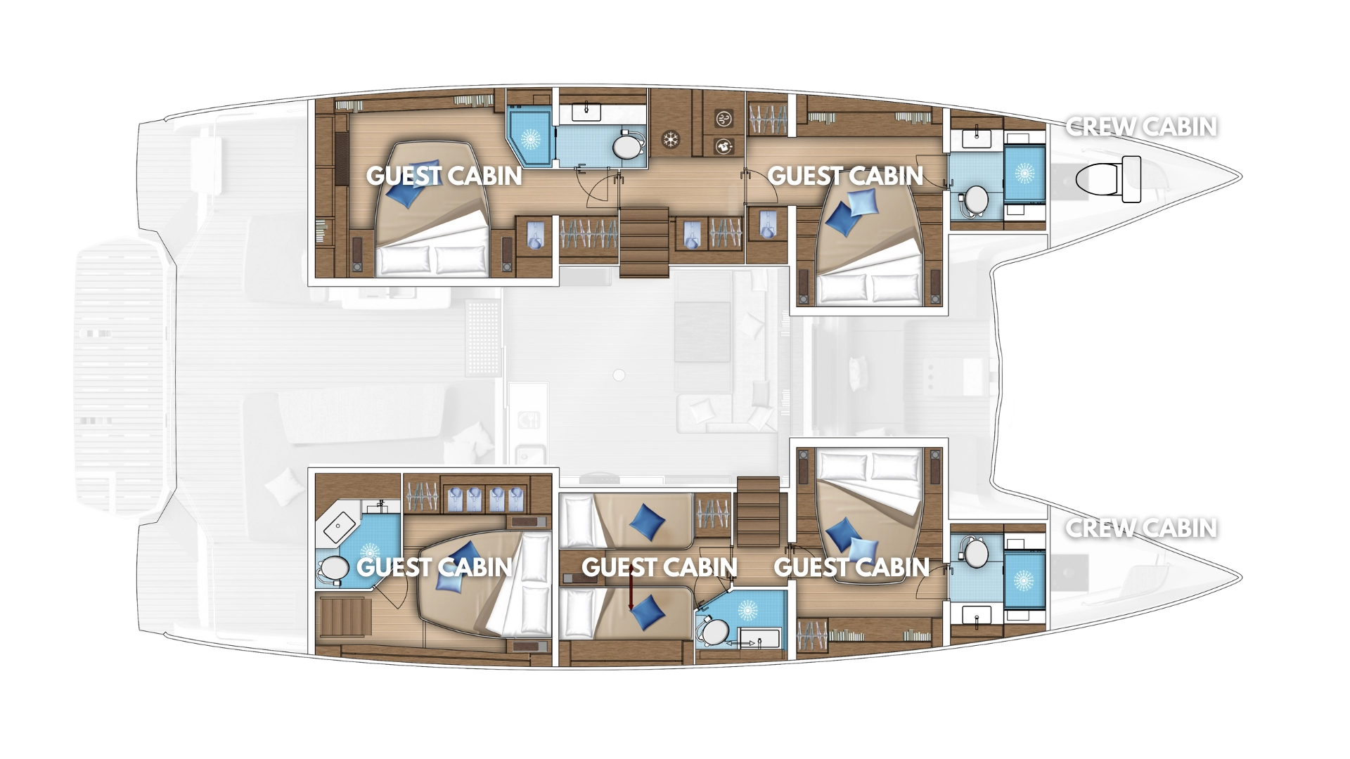 Wynajem łodzi Kaštela tanio Lagoon 55