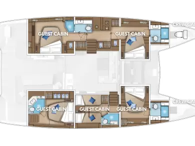 Wynajem łodzi Kaštela tanio Lagoon 55