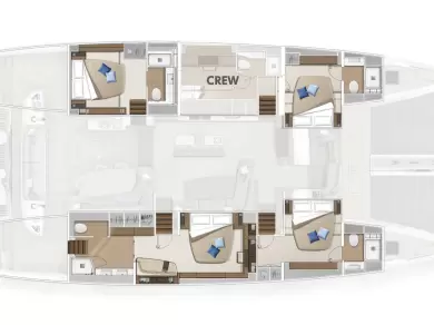 Wynajem łodzi Kaštela tanio Lagoon Sixty 5