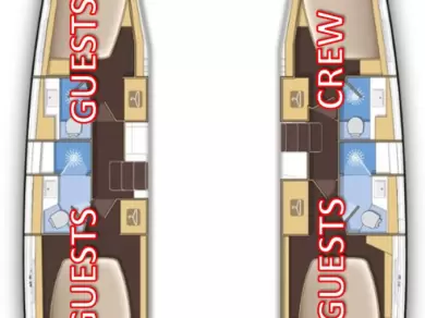 Wynajem Katamaran Lagoon z patentem 