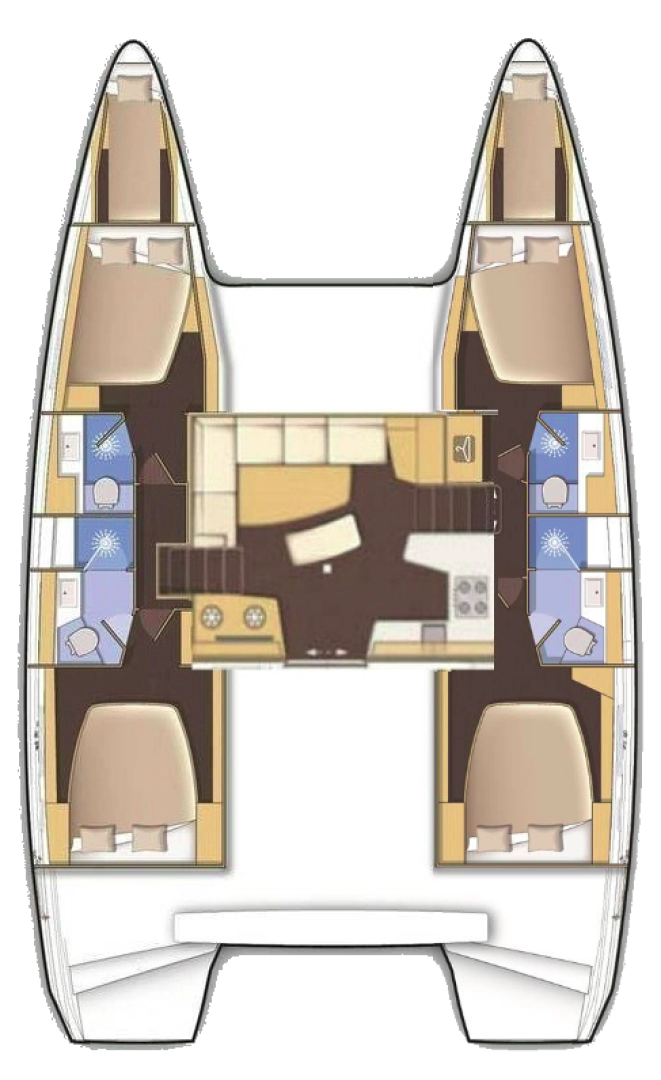 Wynajem łodzi Lagoon Lagoon 42 w Nea Peramos na SamBoat 