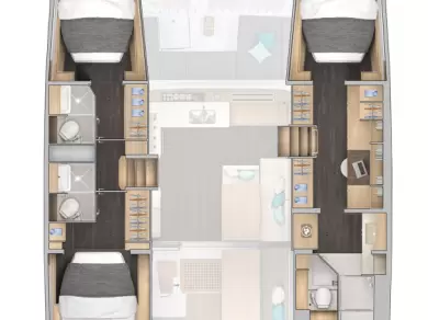 Wynajem Katamaran Lagoon z patentem 