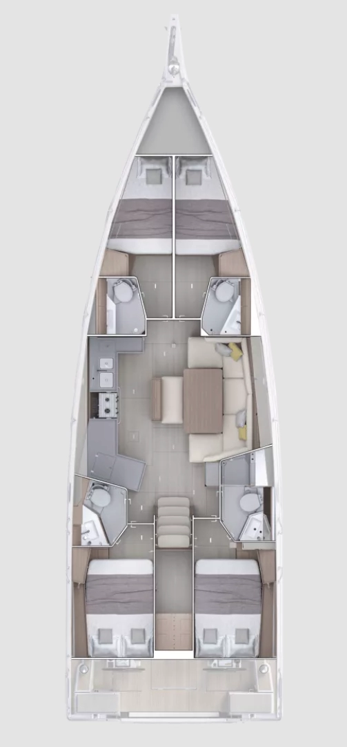 Wynajem Żaglowiec Bénéteau z patentem 