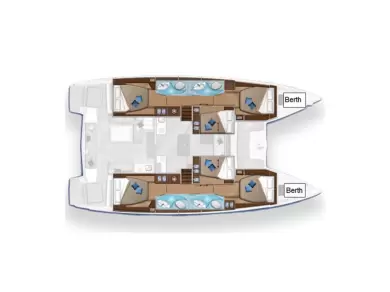 Wynajem Katamaran Lagoon z patentem 