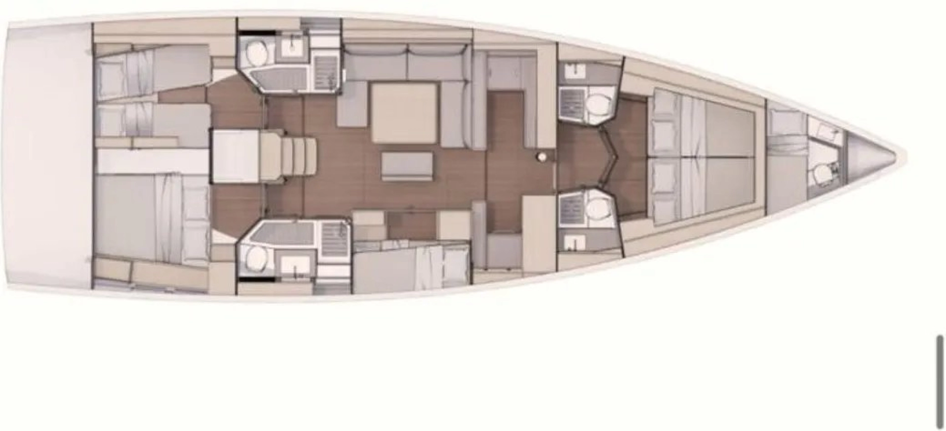 Dufour Dufour 530 między profesjonalistami a osobami prywatnymi w Procida