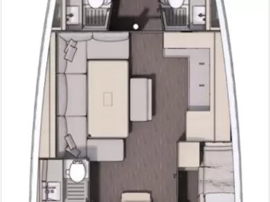 Wynajem Żaglowiec Dufour z patentem 