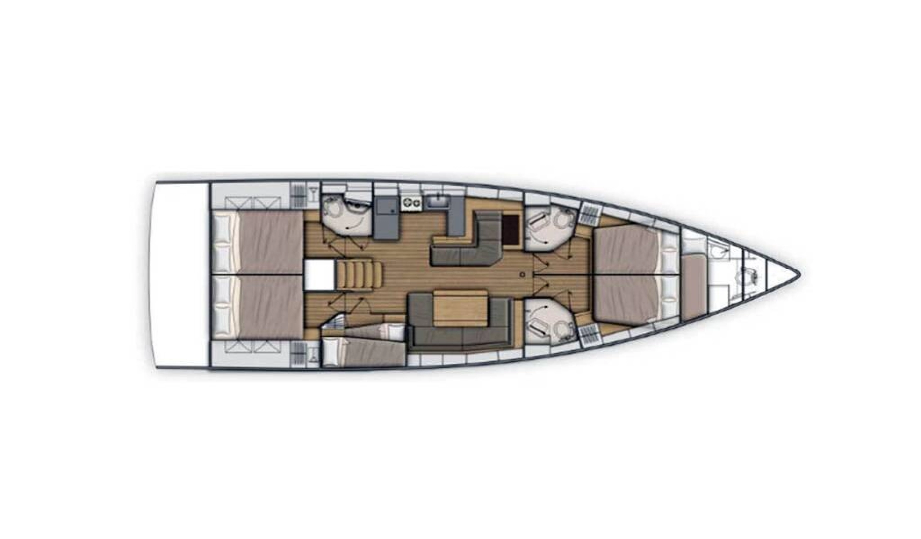 Wynajem Żaglowiec Bénéteau z patentem 