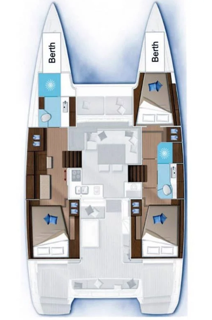 Wynajmij Katamaran z lub bez skippera Lagoon w Trogir