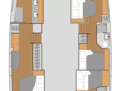 Wynajem Katamaran Fountaine Pajot z patentem 