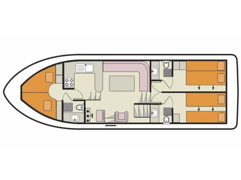 Le Boat Crusader między profesjonalistami a osobami prywatnymi w Castelnaudary