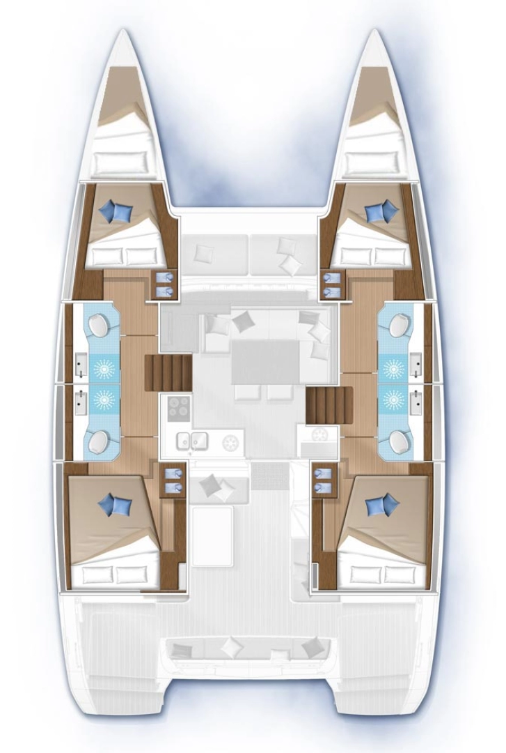 Lagoon Lagoon 40 między profesjonalistami a osobami prywatnymi w Gouvia
