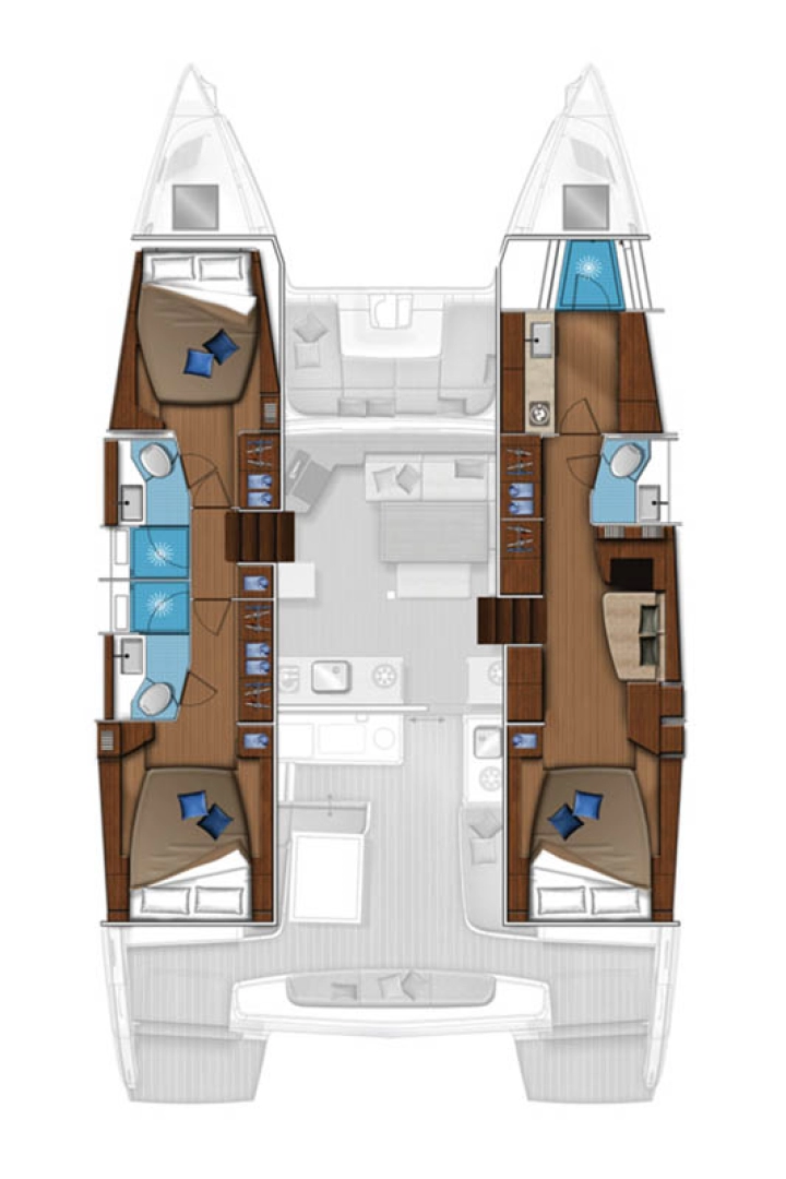 Wynajem Katamaran Lagoon z patentem 
