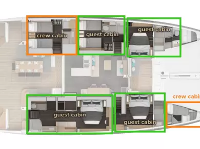 Wynajem łodzi Kaštela tanio Lagoon 60