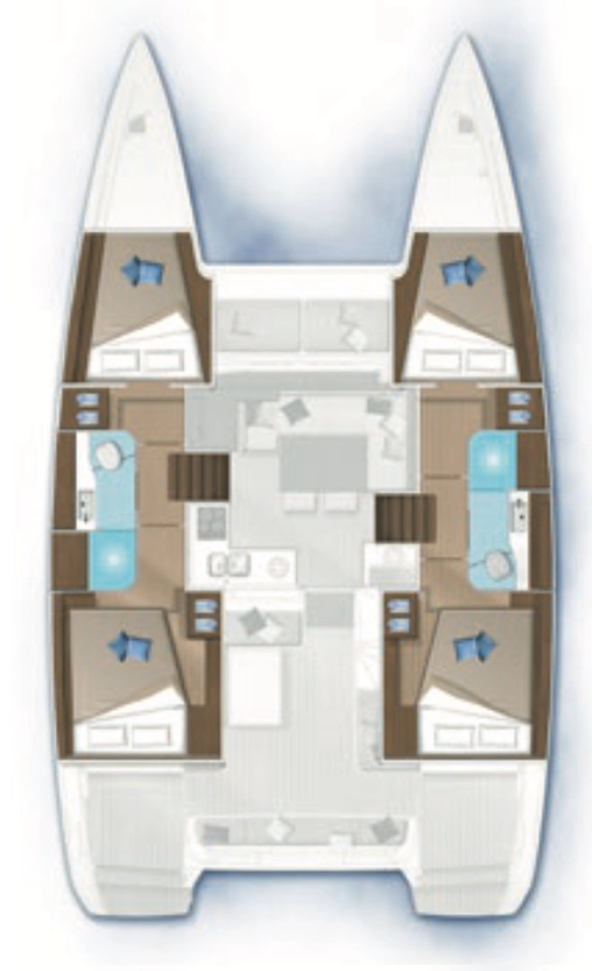 Wynajmij Katamaran z lub bez skippera Lagoon w Paraty