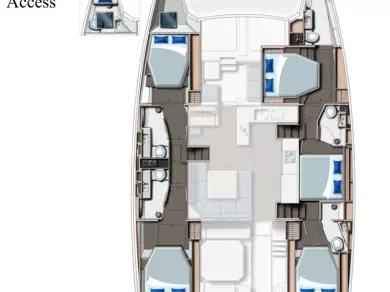 Wynajem łodzi Leopard Catamarans / Robertson & Caine Leopard 50 - 5 + 1 cab w Cannigione na SamBoat 