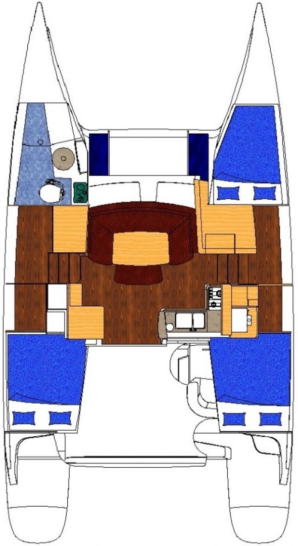 Wynajem łodzi Baie Taiohae tanio Mahe 36 Evolution