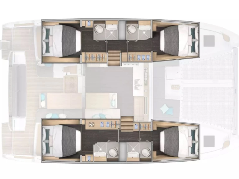 Wynajem Katamaran w Cugnana Verde - Lagoon Lagoon 43