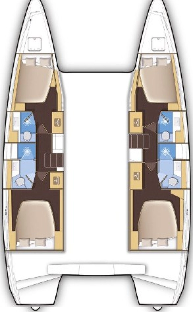 Wynajem Katamaran Lagoon z patentem 