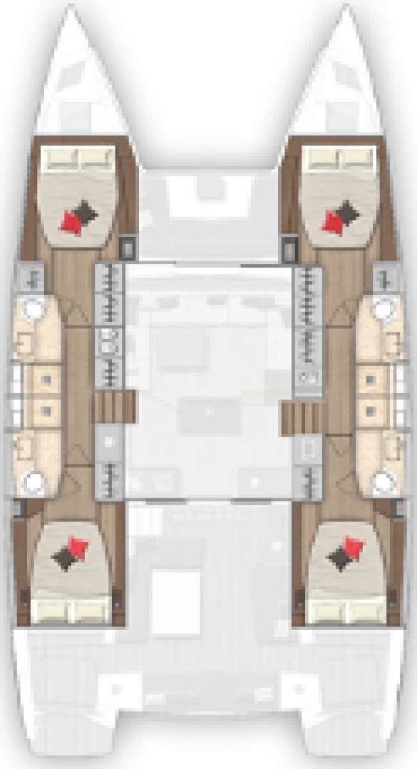 Wynajem łodzi Saint-Raphael tanio Lagoon 50