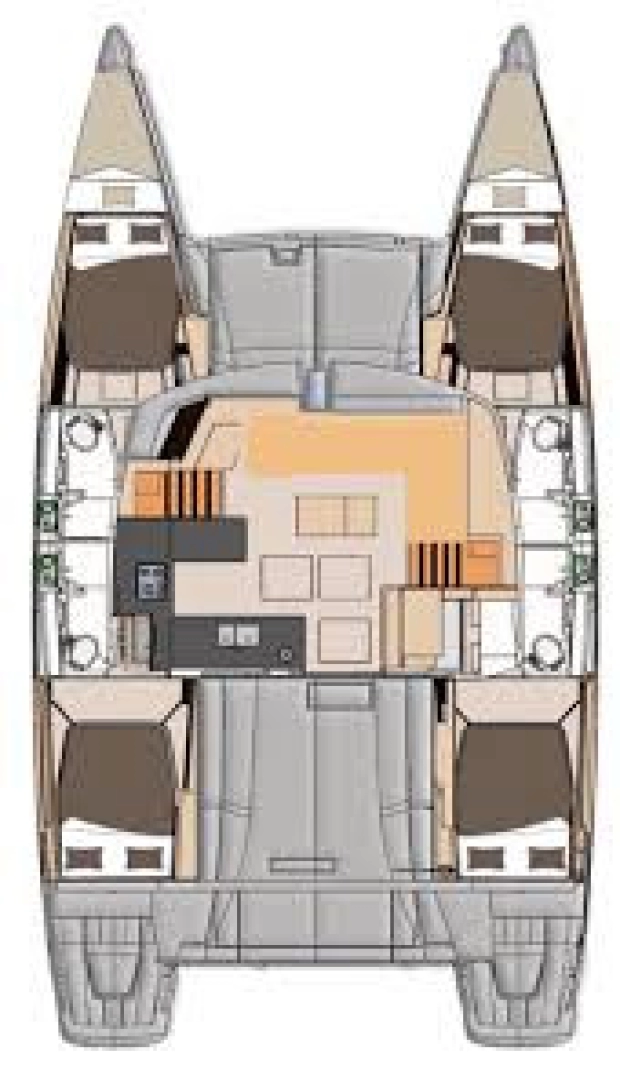 Wynajem Katamaran Fountaine Pajot z patentem 