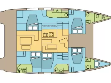 Wynajem Katamaran w Pozzuoli - Fountaine Pajot Fountaine Pajot Aura 51 SMART ELECTRIC - 5 cab.