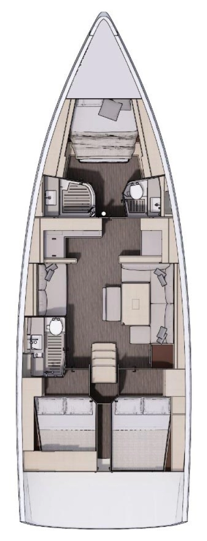 Wynajem łodzi Trogir tanio Dufour 470