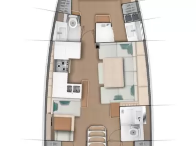 Wynajem łodzi Jeanneau Sun Odyssey 490 w Goecek na SamBoat 