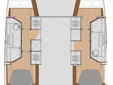 Fountaine Pajot Isla 40 między profesjonalistami a osobami prywatnymi w Eden Island