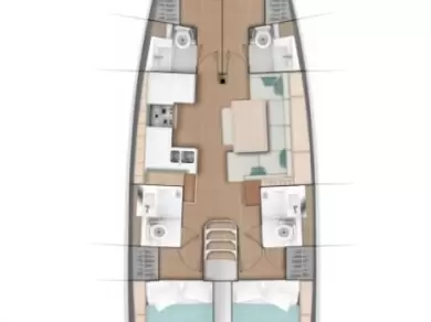 Jeanneau Sun Odyssey 490 między profesjonalistami a osobami prywatnymi w Kaštela