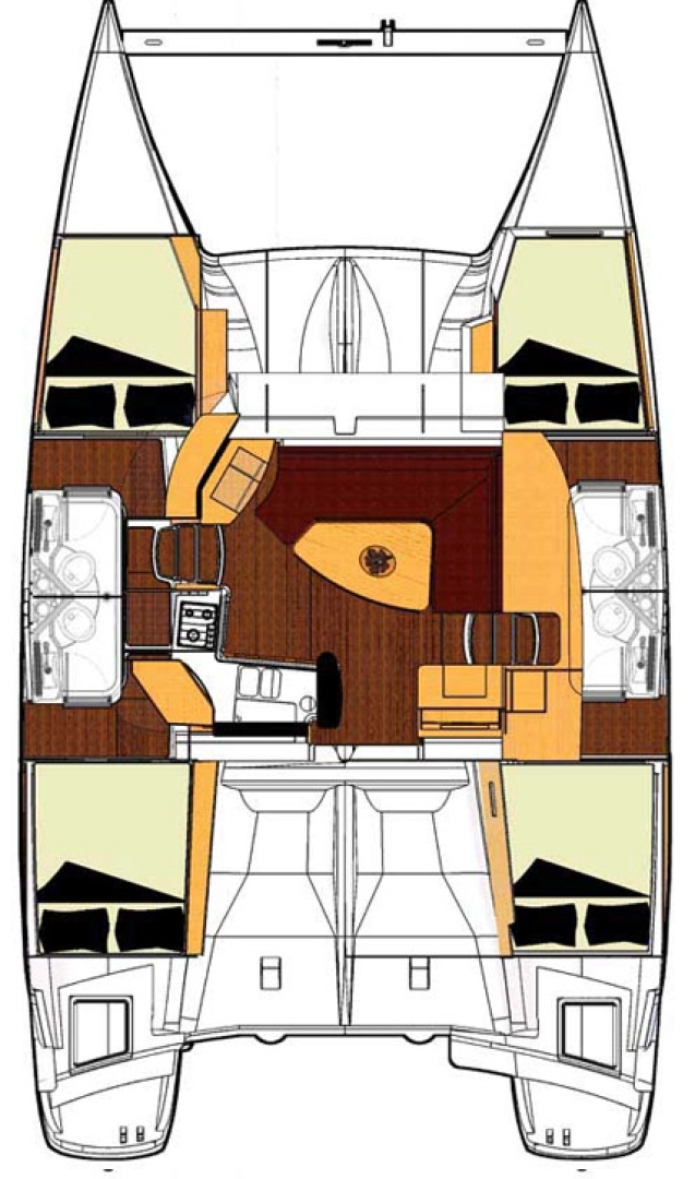 Fountaine Pajot Lipari 41 między profesjonalistami a osobami prywatnymi w Punat