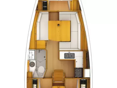 Jeanneau Sun Odyssey 389 między profesjonalistami a osobami prywatnymi w Mali Losinj