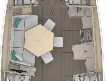 Dufour Dufour 44 między profesjonalistami a osobami prywatnymi w Primosten