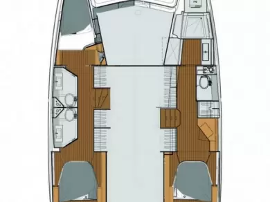 Wynajem Katamaran Fountaine Pajot z patentem 